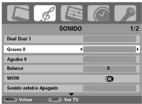 TOSHIBA 42C3035DG - Graves, agudos y balance - 4
