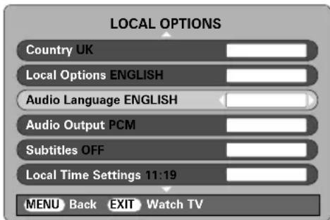 TOSHIBA 42C3035DG - Audio languages - 1