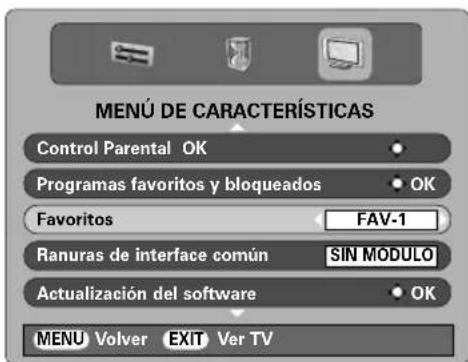TOSHIBA 42C3035DG - Ajustes digitales continuación - programas favoritos, programas bloqueados, programas encryptados - 2