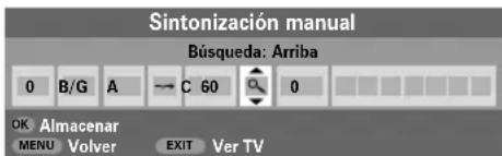TOSHIBA 42C3035DG - Analogico - sintonización manual - 5