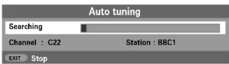 TOSHIBA 42C3035DG - Tuning Analogue mode for the first time - 2