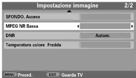 TOSHIBA 42C3035DG - Selezionare MPEG NR dal menu Impostazione imagine. - 1