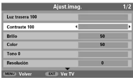 TOSHIBA 42C3035DG - SeLECTIONAajust.img. del menu IMAGEN. - 1