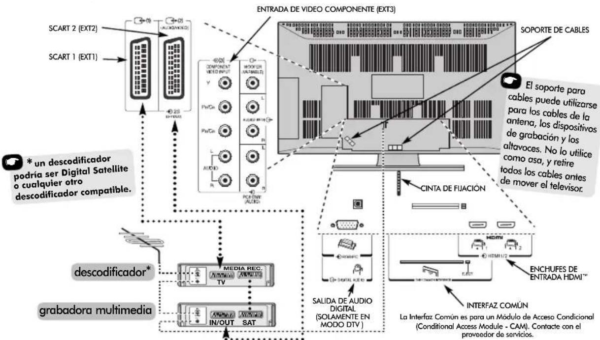 TOSHIBA 42C3035DG - Conexión de equipos externos - 1