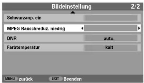TOSHIBA 42C3035DG - MPEG NR - Rauschunterrückung - 1