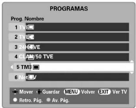 TOSHIBA 42C3035DG - Organación de programas - 5