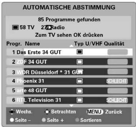 TOSHIBA 42C3035DG - Automatische Sendersuchlauf - 5