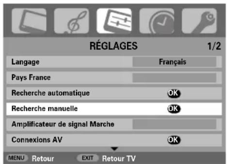 TOSHIBA 42C3035DG - Analogue - recherche manuelle - 2