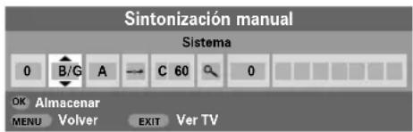 TOSHIBA 42C3035DG - Analogico - sintonización manual - 4