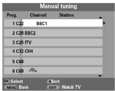 TOSHIBA 42C3035DG - Programme skip - 1