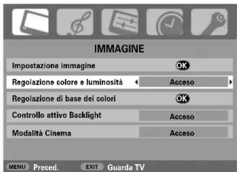 TOSHIBA 42C3035DG - Regolazione colore e luminosità - 2