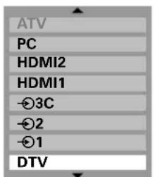 TOSHIBA 42C3035DG - Sélection des entrées - 2