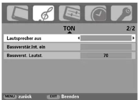 TOSHIBA 42C3035DG - Bass-, Hohen- und Balance-Regelung - 2