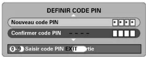 TOSHIBA 42C3035DG - Définition du code PIN - 3