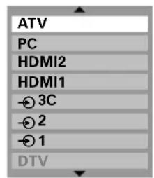 TOSHIBA 42C3035DG - Selezione dell'ingresso - 2