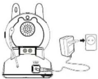 TOPCOM Babyviewer KS4245 - Vauvan laitteen kytkeminen vaihtovirtaverkkoon - 1