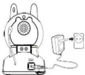 TOPCOM Babyviewer KS4245 - Branchement de l'unité Bébé sur l'alimentation secteur - 1