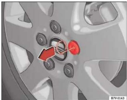 SEAT Alhambra (2007) - Retrait des capuchons de boulons de roue - 1