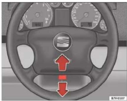 SEAT Alhambra (2007) - Réglage de la position du volant de direction - 2