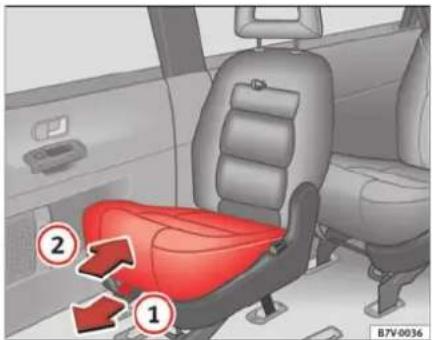 SEAT Alhambra (2007) - Siège intégré pour enfants du groupe 2 - 1