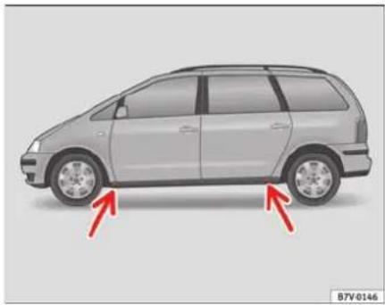 SEAT Alhambra (2007) - Levage du véhicule - 1
