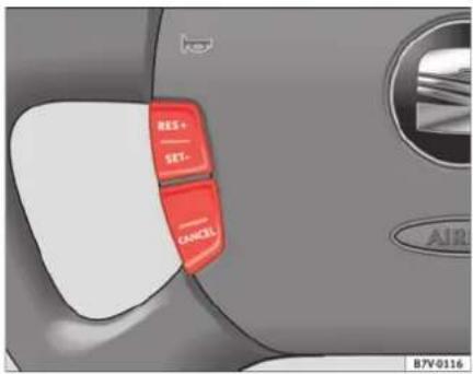 SEAT Alhambra (2007) - Fonctionnement du régulateur de vitesse - 2