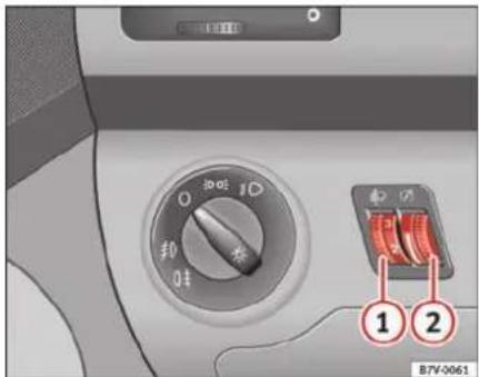 SEAT Alhambra (2007) - Rhéostat d'éclairage des cadrans et des commandes ⚙️ et réglage du site des projecteurs 📊 - 1
