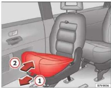 SEAT Alhambra (2007) - Siège intégré pour enfants du groupe 3 - 1