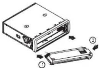 Trevi XCD 5710 MP3 - TO ATTACH THE FRONT PANEL - 1