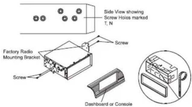 Trevi XCD 5710 MP3 - DIN REAR-MOUNT (Method B) - 1