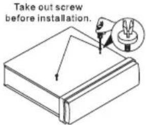 Trevi XCD 5710 MP3 - Take Out Screw Before Installation - 1