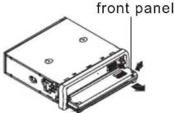 Trevi XCD 5710 MP3 - REMOVING AND PROTECTING DETACHABLE FRONT PANEL - 2