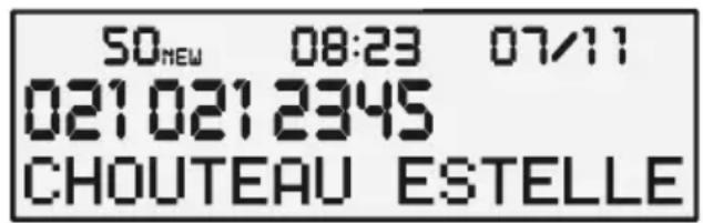 50NEW 08:23 07/11 021 021 2345 CHOUTEAU ESTELLE