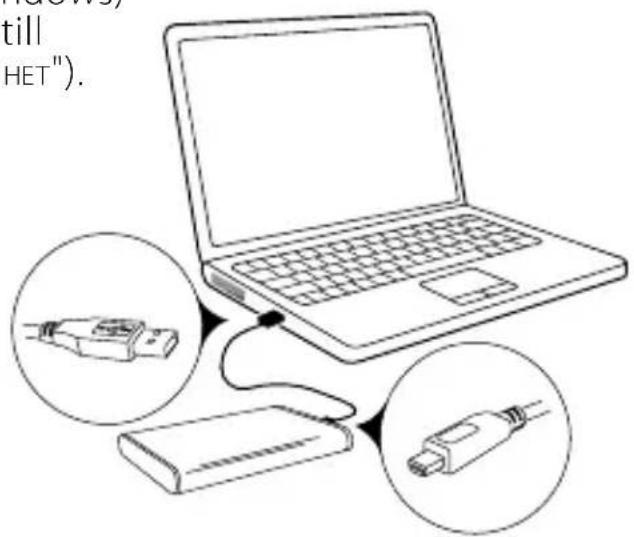 TrekStor DataStation pocket light - 1) Idrifttagning - 1