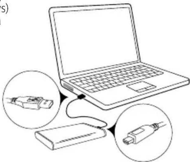 TrekStor DataStation pocket light - 1) Puesta en funcionamiento - 1