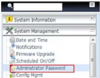 Thecus N4800Eco - Administrator Password (Mot de passe de l'administrateur) - 1