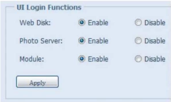 Thecus N4800Eco - UI Login Function (Fonction de connexion UI) - 1