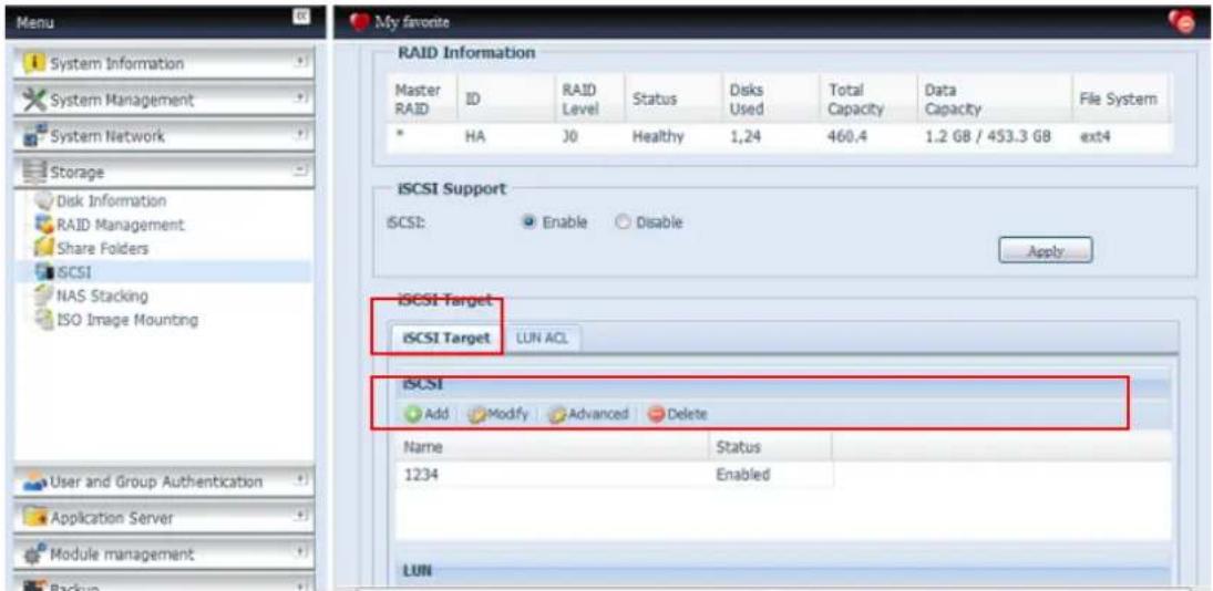 Thecus N4800Eco - Allouer de l'espace à un volume iSCSI - 1