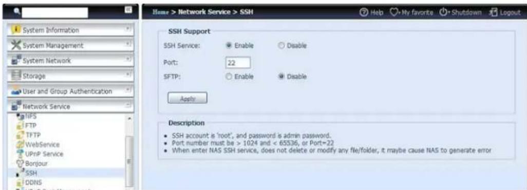 Thecus N4800Eco - SSH (SSH) - 1