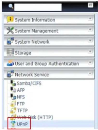 Thecus N4800Eco - UPnP - 1