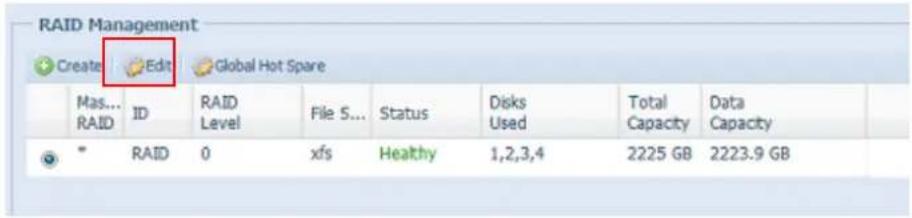 Thecus N4800Eco - 效益er un volume RAID - 1