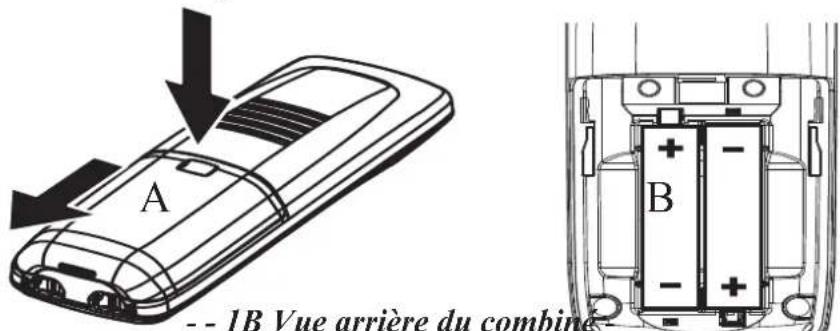 TOPCOM TE5700 - Installation du combiné - 1