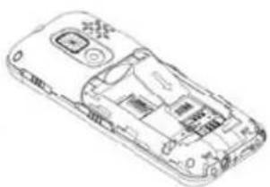 TIPTEL Ergophone 6070 - Installer la carte SIM, la carte mémoire et la batterie - 2