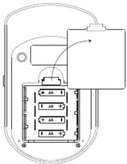 TOPCOM BPM ARM 5500 XLD - Colocação das pilhas - 2