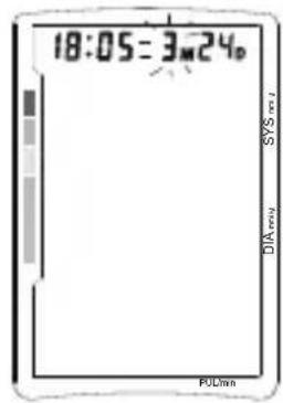 TOPCOM BPM ARM 5500 XLD - Az idő beállítása - 1