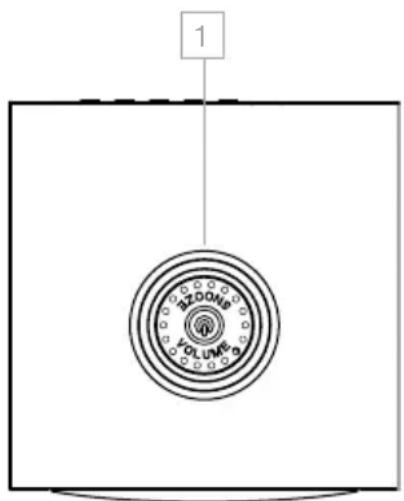 TIVOLI AUDIO 10+ FMDABDAB+ - MULTI-FUNCTION CONTROL WHEEL (TOP): - 1