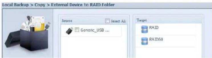 Thecus N4560 - Péripétrique externe vers dossier - 1