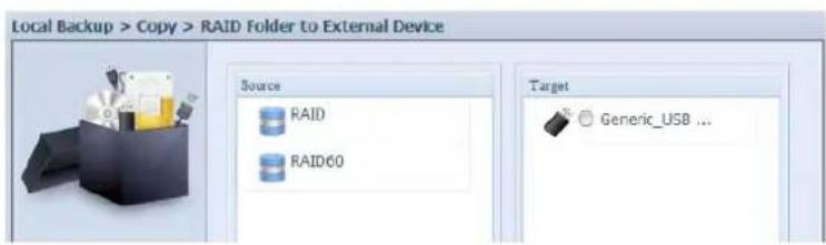 Thecus N4560 - Dossier vers périphérique externe - 1