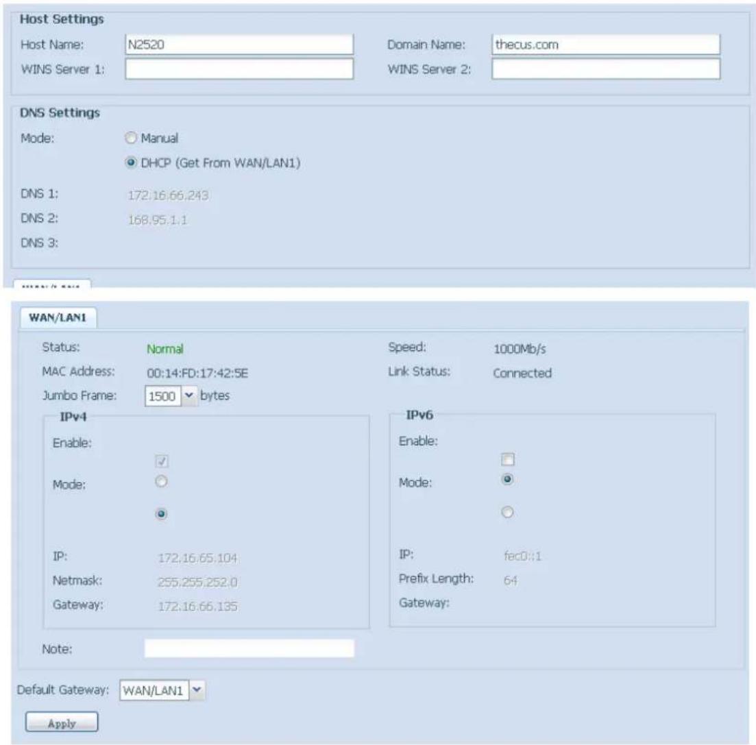 Thecus N4560 - Réseauge3.3.19 - 1