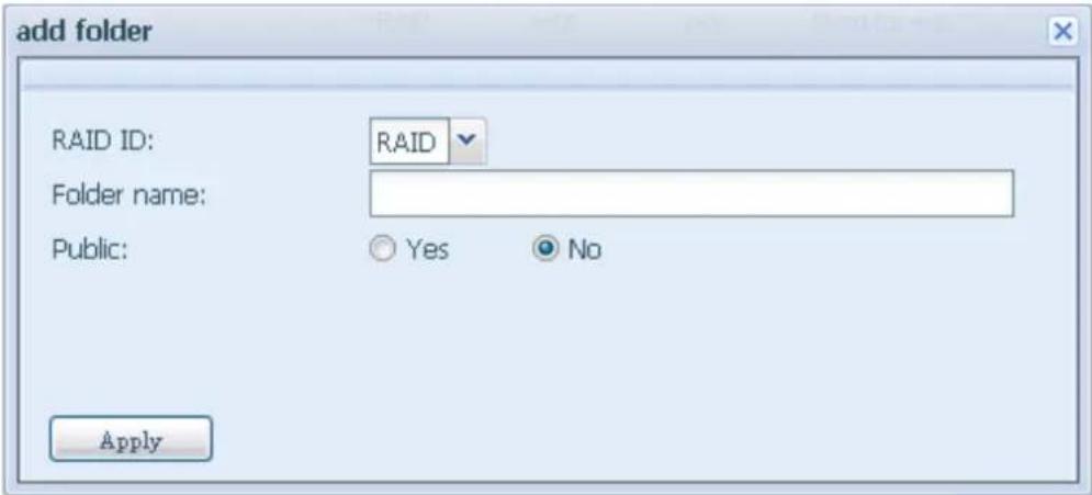 Thecus N4560 - Ajouter des dossiers - 2